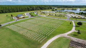 Jacksonville National Cemetery Overhead View