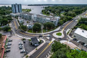 overhead picture of saint johns avenue completed pacing project in jacksonville, florida